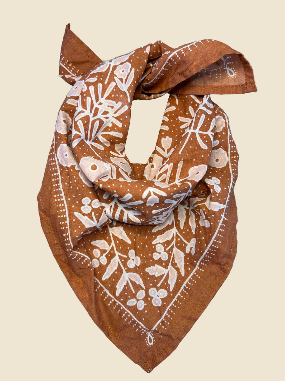 The Copper Floral & Custom Silhouette Leather Slide Set