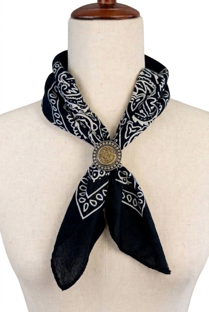 The Midnight Paisley & Sunburst Concho Slide Set