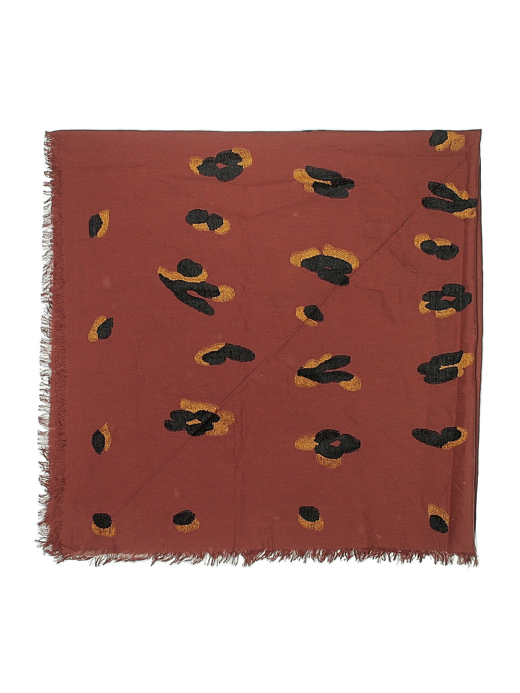 The Wild Canyon Leopard Fringed Scarf