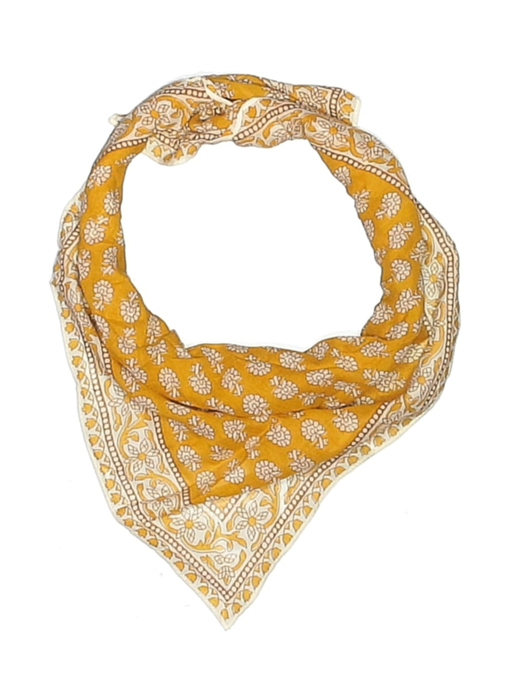 The Desert Marigold Block-Print Scarf