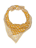 The Desert Marigold Block-Print Scarf