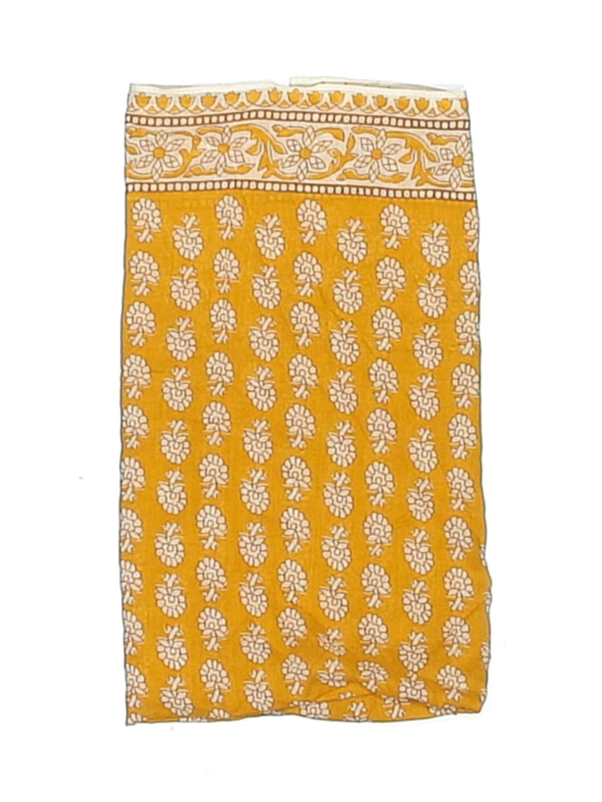 The Desert Marigold Block-Print Scarf