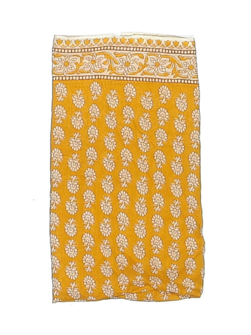 The Desert Marigold Block-Print Scarf